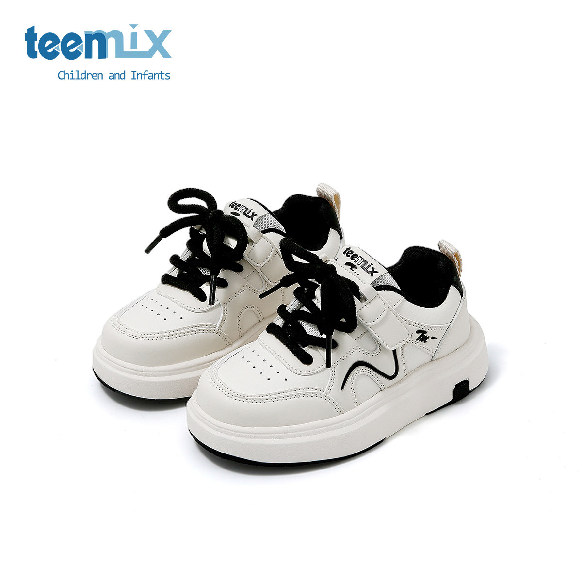 天美意童鞋2026年春季新款儿童板鞋男童运动鞋韩版软底休闲小白鞋