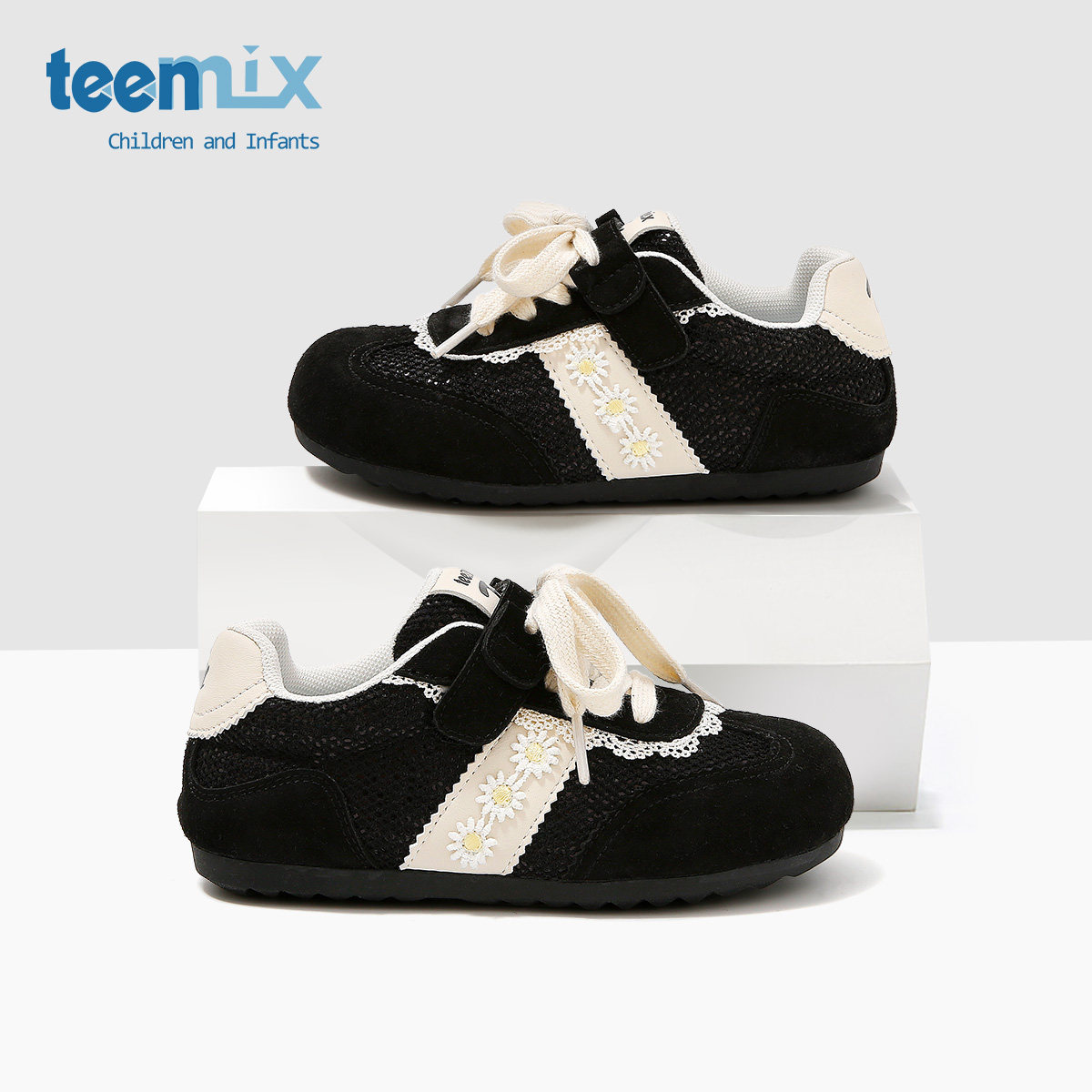 天美意童鞋2025秋季新款女童百搭简约亲子中大童女孩雏菊复古德训,童鞋/婴儿鞋/亲子鞋,运动鞋,淘宝优惠券,粉丝福利购,淘宝优惠卷