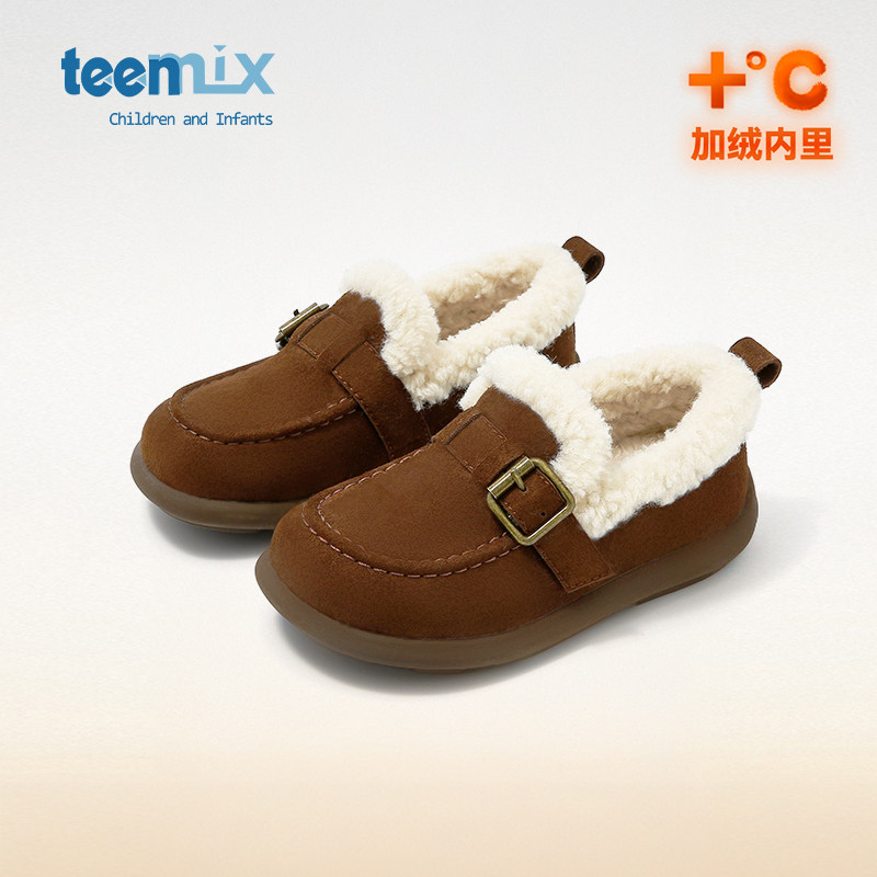 天美意儿童棉鞋女童雪地靴冬季加绒男童豆豆鞋2025新款宝宝毛毛鞋,童鞋/婴儿鞋/亲子鞋,雪地靴,淘宝优惠券,粉丝福利购,淘宝优惠卷
