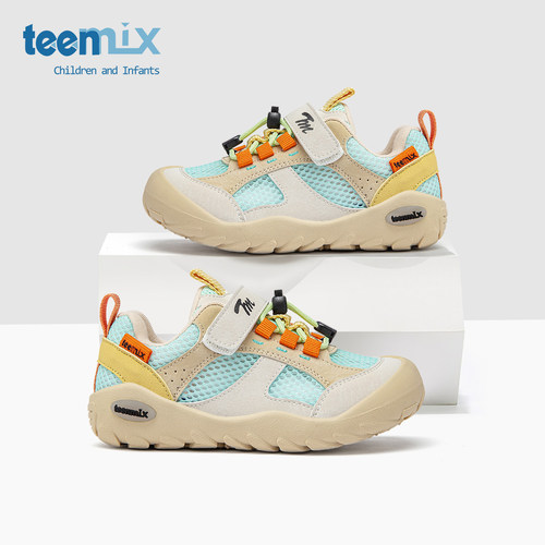 teenmix儿童2025夏季新款运动鞋男童户外鞋网面透气软底女童鞋子