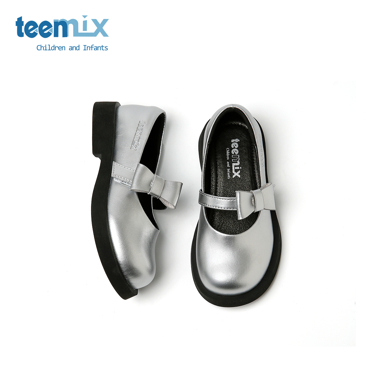 天美意公主鞋女童小皮鞋