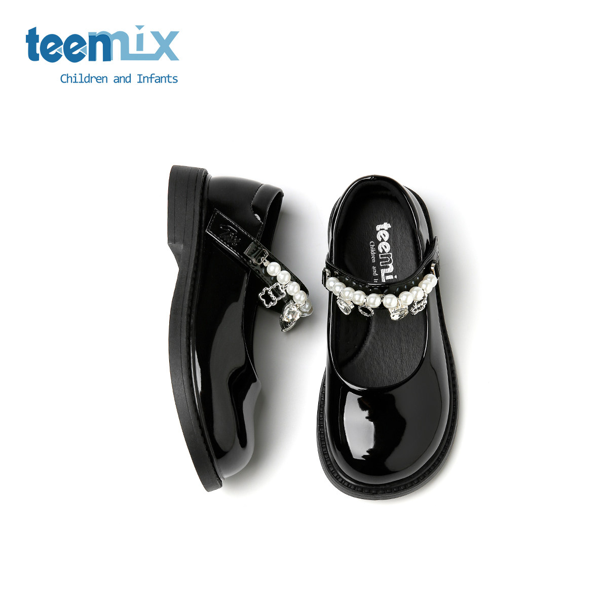 天美意女童鞋2025秋季新款中大童女孩演出鞋女宝宝软底黑色小皮鞋,童鞋/婴儿鞋/亲子鞋,皮鞋,淘宝优惠券,粉丝福利购,淘宝优惠卷