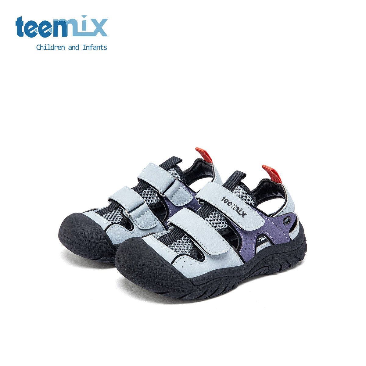 天美意童鞋男童凉鞋2026夏季新款儿童沙滩鞋透气女童包头凉鞋户外