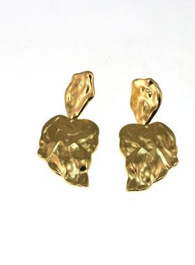 欧美外贸原单流行饰品 质感简约个性树叶 耳环耳坠女 200611