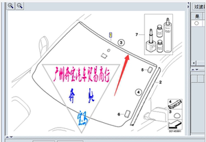 宝马X3 挡风玻璃密封条 E83 X3 前上密封条 挡风玻璃压条 胶条