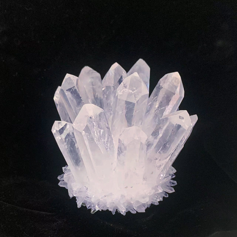 批发白水晶簇摆件 水晶原石家居装饰工艺品送礼饰品消磁矿石标本