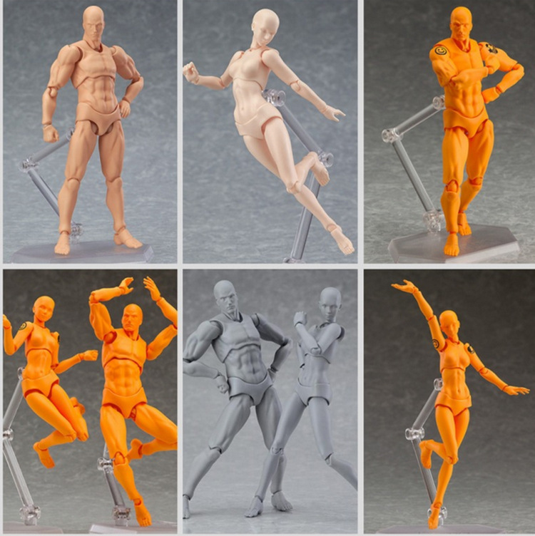 绘画素体 figma 青年版 2.0素体 关节可动 美术素描 手办人偶
