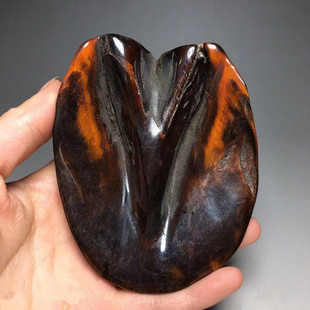 天然黑驴蹄子吊坠牌子驴蹄子手把件平安牌鱼子纹文玩保平安