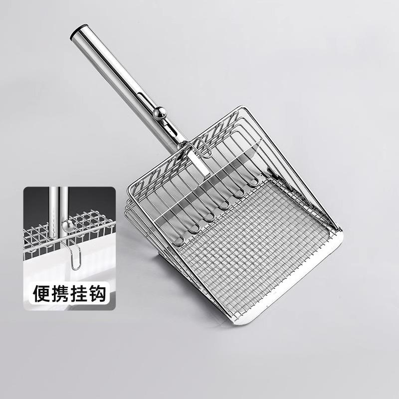 金属猫砂铲大号细小孔猫咪砂铲膨润土豆腐猫砂矿砂推拉铲屎