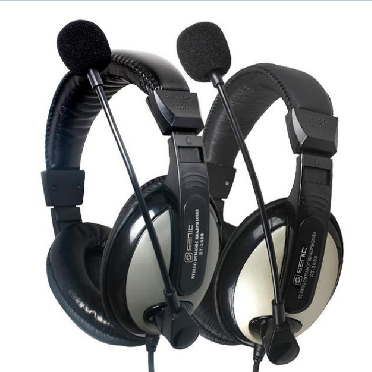 声丽2688头戴式重低音电脑耳机 带麦克风学生耳麦