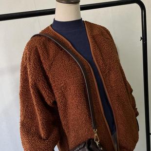 V领 双面绒保暖 百搭外套 能穿三季 超值入