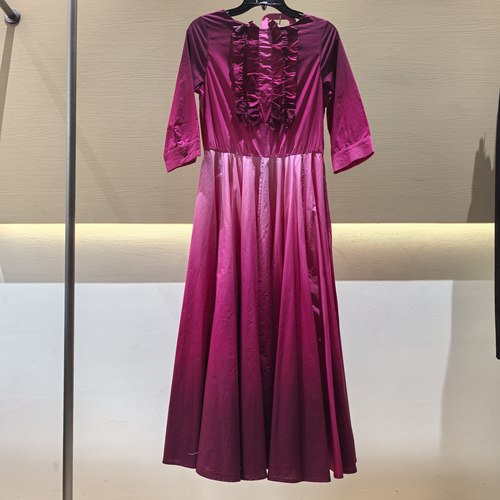 Samantha sung弹棉ABELIA RUFFLE OMBRE NEW PINK 裙子不退F0100