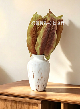 叶秋色复古叶子家居软装仿真绿植
