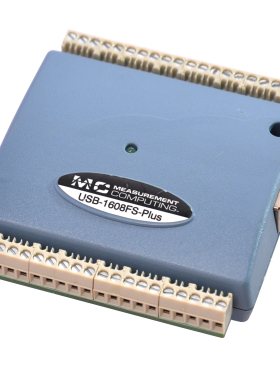 NI MCC USB-1608FS-PLUS高速数据采集卡器模块400K采样8路单端16