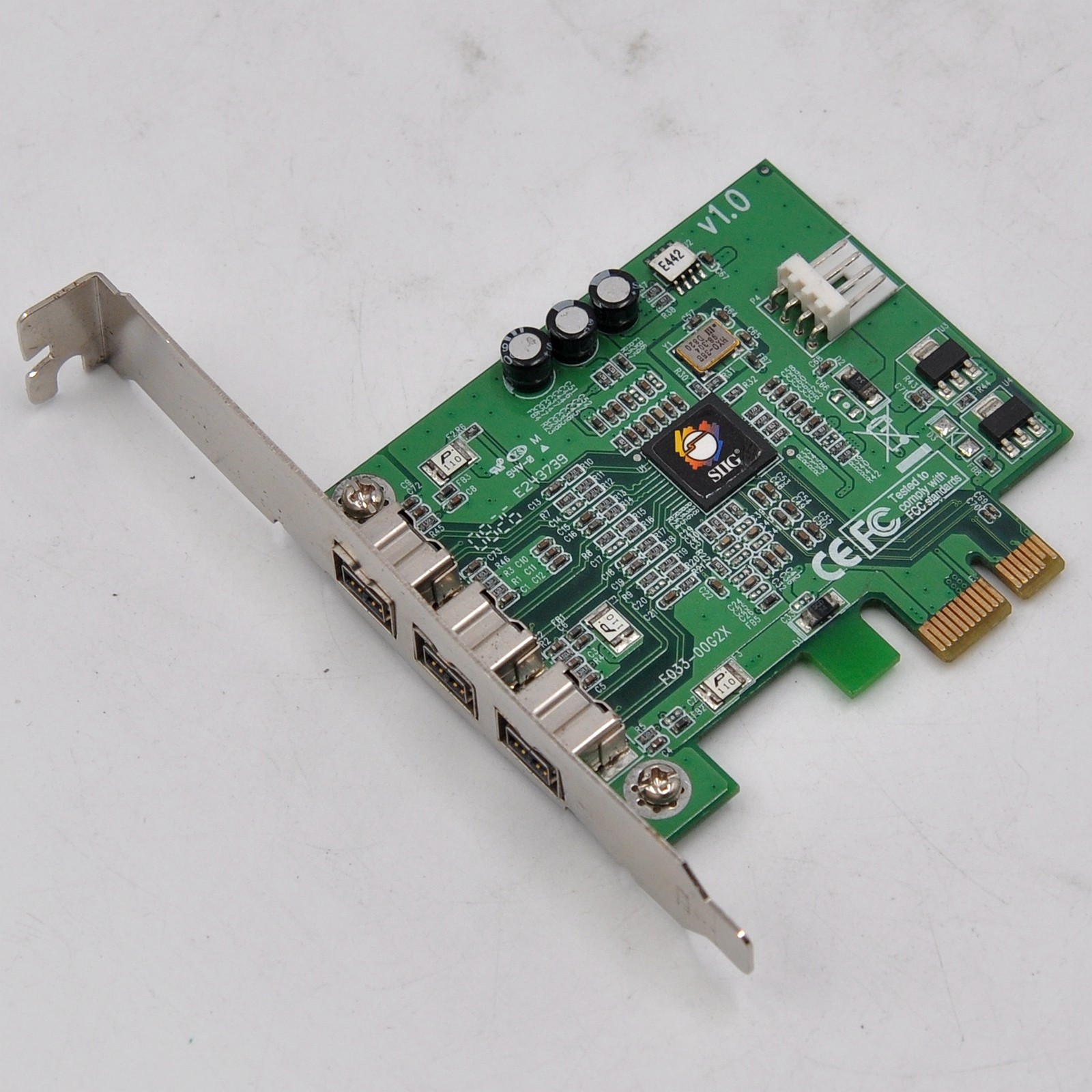 Siig 3端口FireWire800 PCIe卡NN-FW0012-S1相机采集卡F033-00G2X