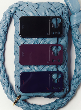 phault全包亮面深色黑边磁吸iphone17 imd手机壳进口纯色黑白简约