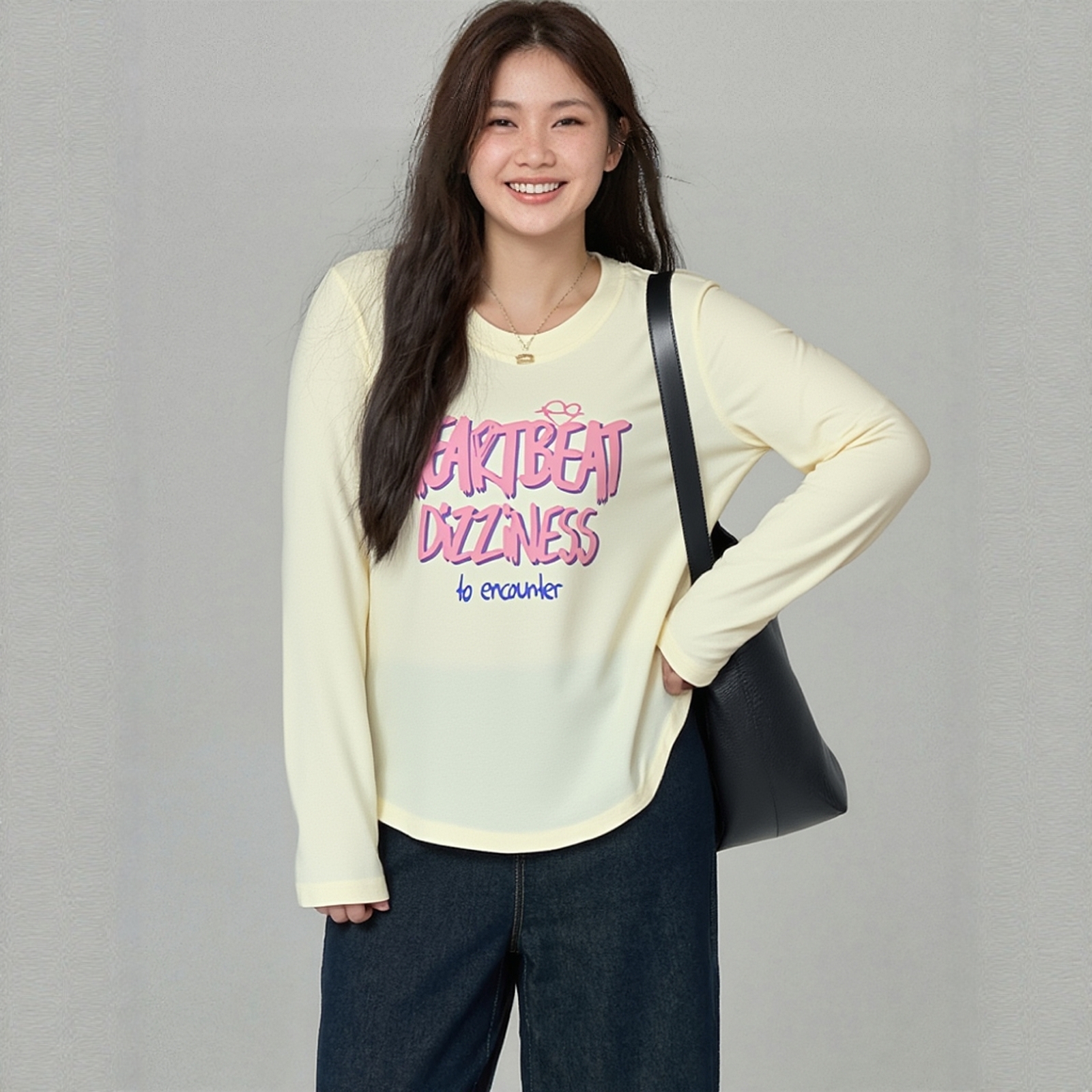 正肩显瘦遮肚针织衫凤凰依屋