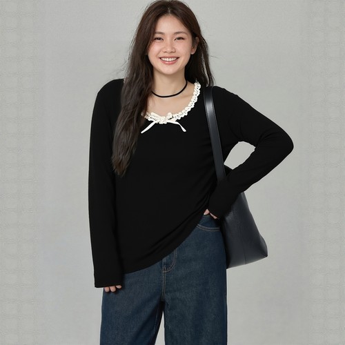 显瘦宽松上衣女装秋季T恤