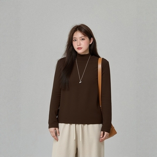 内搭可外穿保暖德绒冬 胖mm遮肚子独特漂亮高级感女装 打底衫 女大码