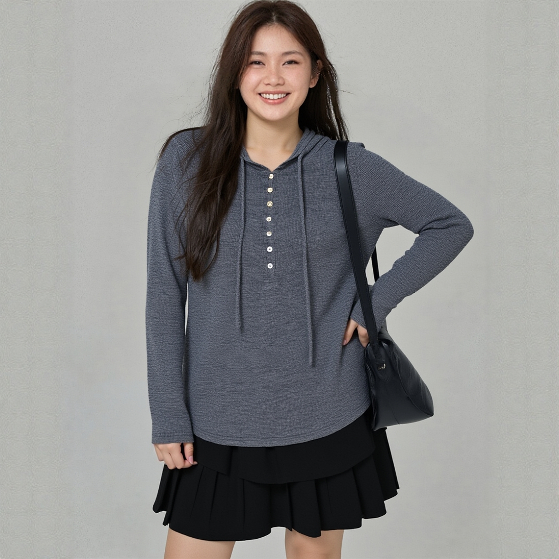 凤凰依屋大码秋季连帽上衣