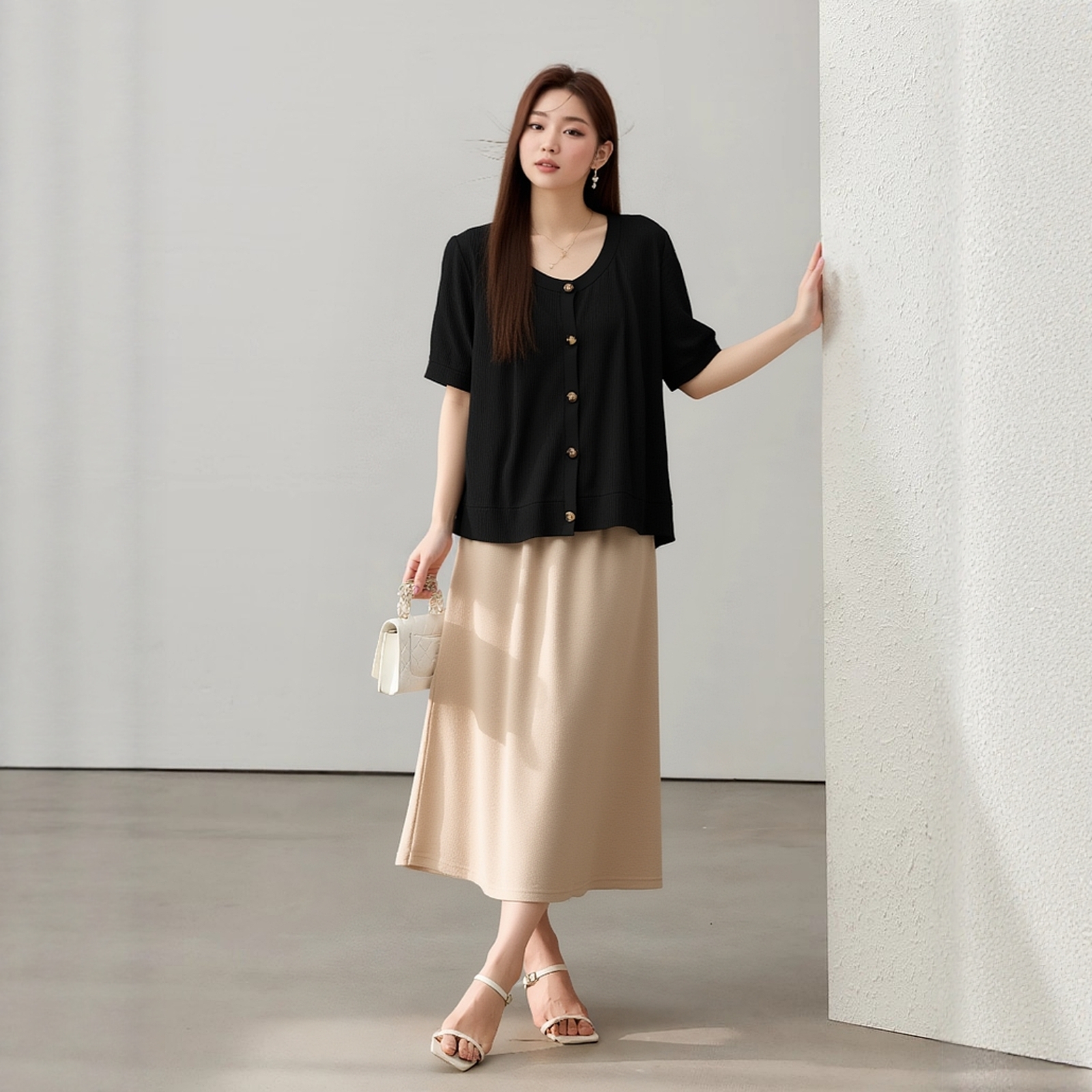 春夏装宽松针织开衫200斤