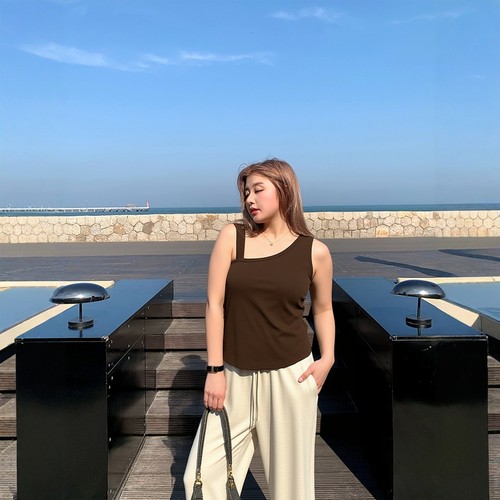 凤凰依屋大码斜肩背心