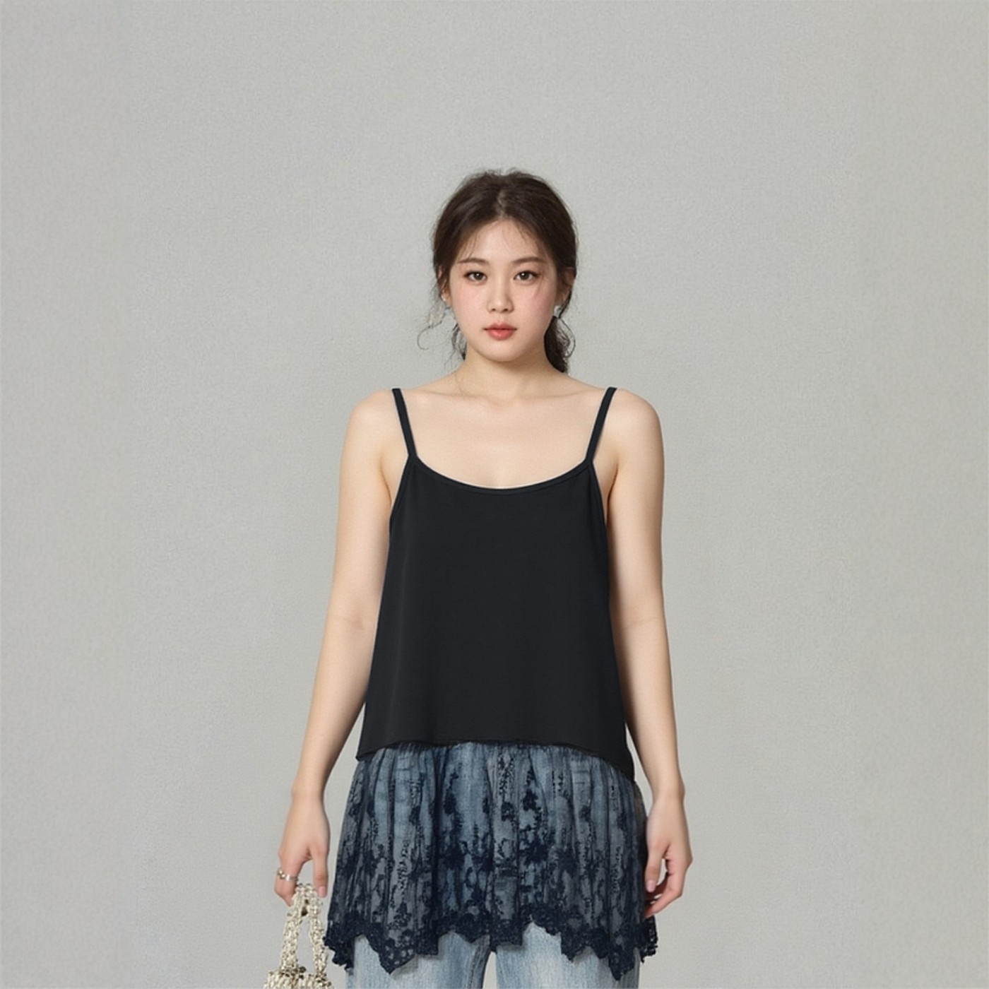 大码女装莫代尔棉拼接蕾丝屁帘吊带裙胖妹妹春秋百搭打底叠穿神器,女装/女士精品,背心吊带,淘宝优惠券,粉丝福利购,淘宝优惠卷