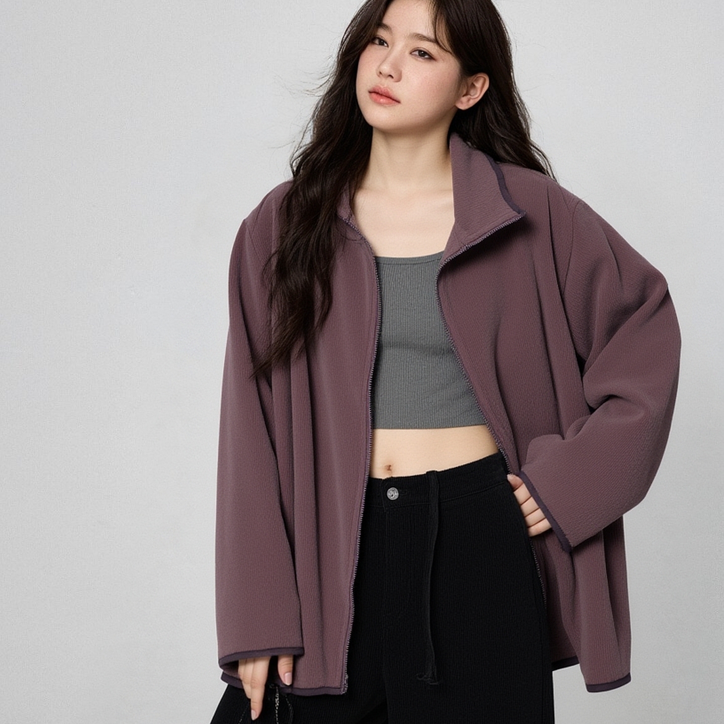 特大码清仓特卖双面摇粒绒有口袋