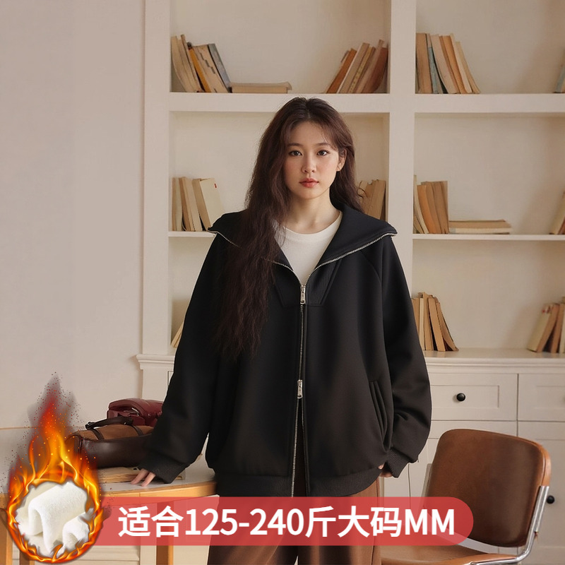 凤凰依屋大码女装宽松显瘦外套