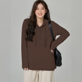 女装 大码 胖mm巨遮肚上衣加大加肥240斤特大码 连帽T恤外穿宽松打底