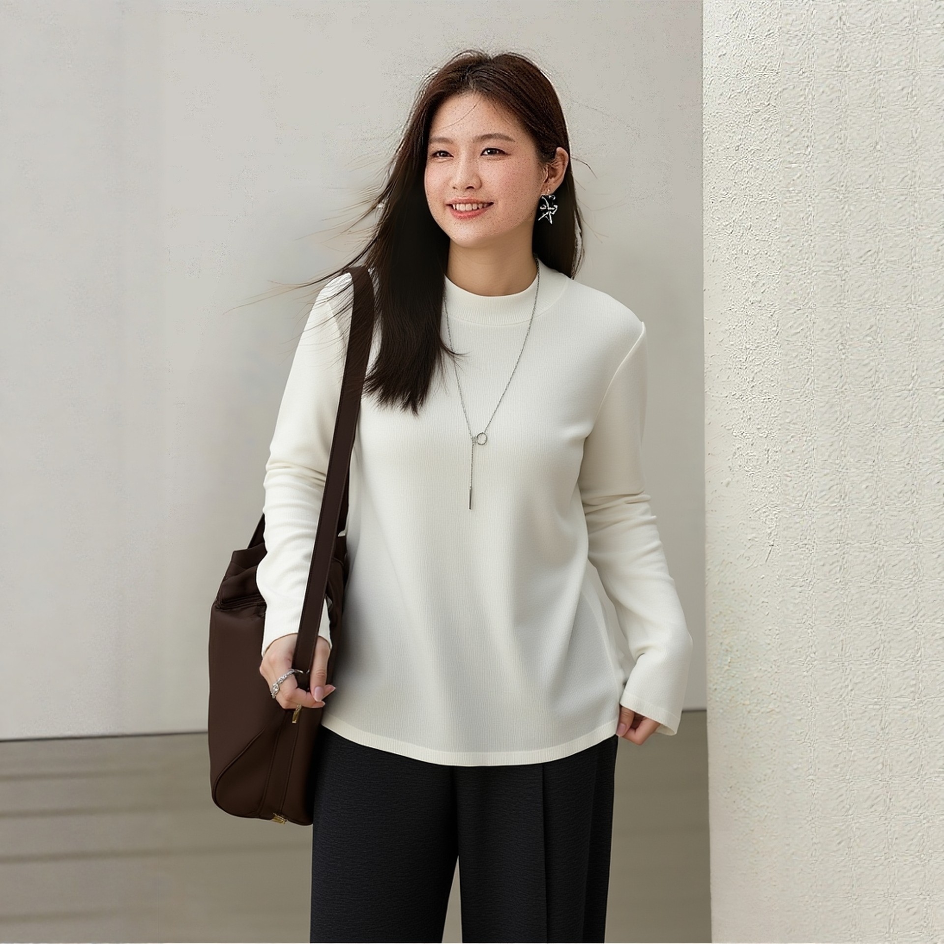 大码打底衫女秋季女装200斤半高领宽松显瘦胖mm遮肚子洋气针织衫,女装/女士精品,大码内搭,淘宝优惠券,粉丝福利购,淘宝优惠卷