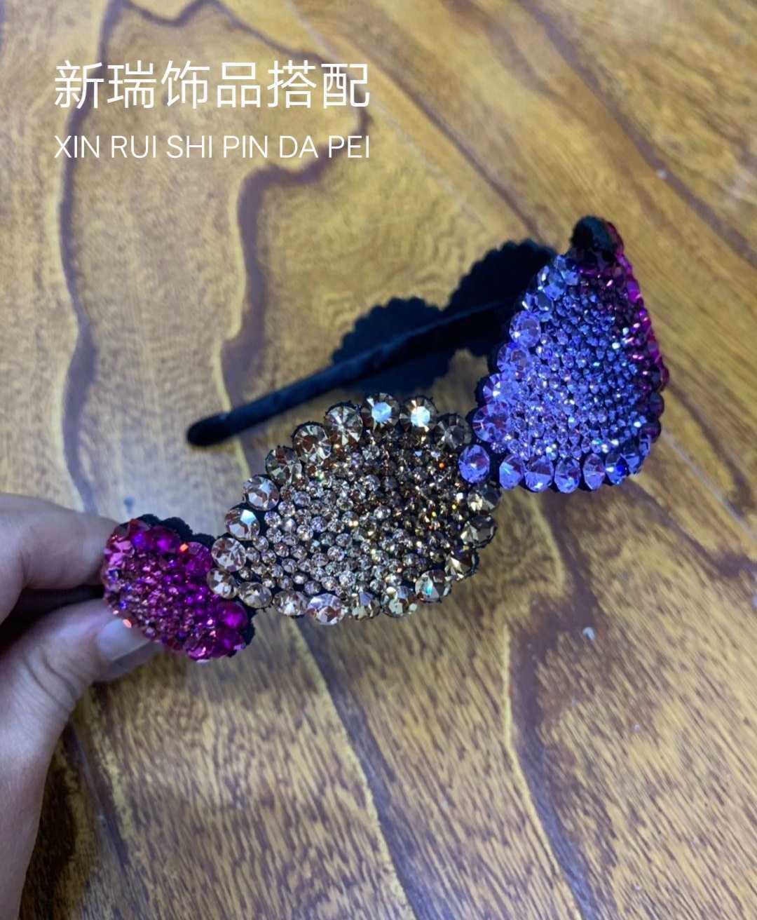 捷克钻日韩风树叶发卡