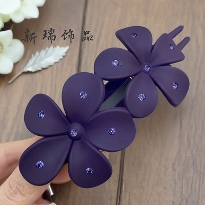 后脑勺抓夹发夹女复古盘发夹子网红气质发卡高级感鸭嘴夹发饰头饰