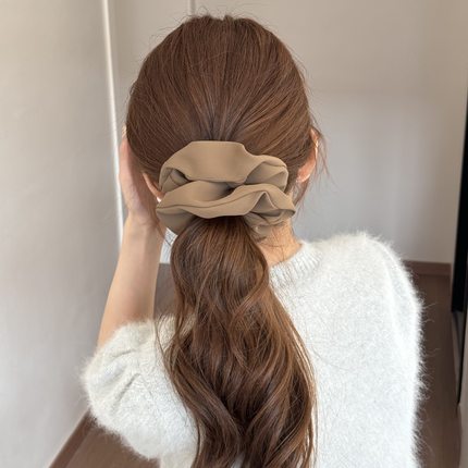法式时尚绸缎网红大肠发圈少女高级感气质女扎头皮筋发绳韩国发饰