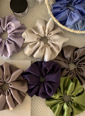 韩系早春材质色彩气质大肠发圈女扎头发饰高级感肠圈韩国头饰头绳