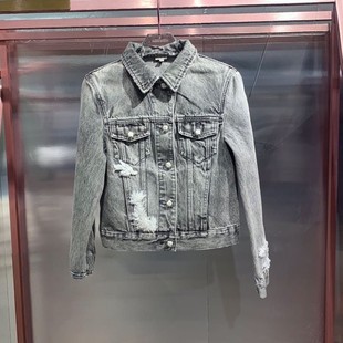 牛仔外套女603WJ7420000 饰短款 专柜直发2019秋季 立体绣花装