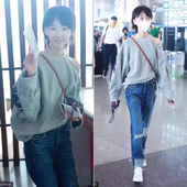 专柜直发周冬雨同款 露肩卫衣M 673SJ5310000