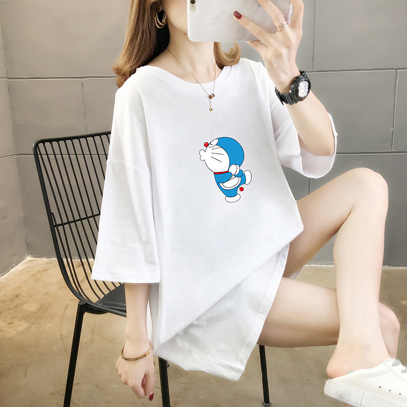 纯棉哆啦A梦短袖t恤女2020年夏季新款韩版宽松百搭显瘦大白体学生在类目 女装/女士精品, T恤中 - 来自Buy2taobao.com提供专业的淘宝代购服务