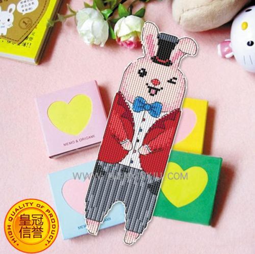 咪嘎十字绣双面书签材料包书签便条 SQ047欢乐HAPPY