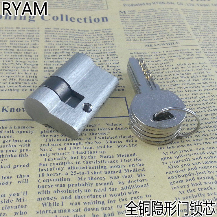 瑞恩 全铜45mm锁芯 单边锁芯 过道门锁芯 锁芯直径32.5MM|ruв категории основы строительных материалов, бытовой техники, Другие оборудование, замок частей - от Buy2taobao.com для оказания профессиональной услуги покупки агента Taobao