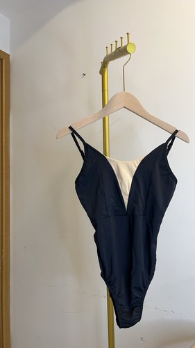 吊带芭蕾舞服肤色拼接连体服艺考体服成人体操服露背练功服瑜伽服