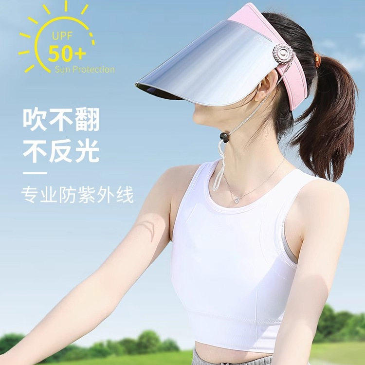 德国进口防晒帽子面罩防风紫外线太阳帽女遮脸防晒遮阳帽电动车