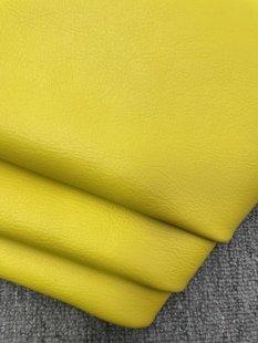 H606厚度1.6mm进口牛皮芒果黄自然纹手感适中