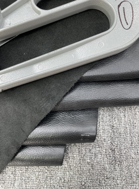 H537厚度1.5mm进口牛皮亮黑色油腊自然纹牛皮手感微软