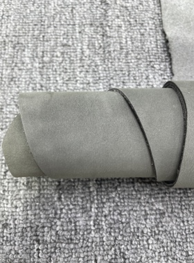 H483厚度1.5mm进口牛皮深灰色磨砂牛皮手感适中