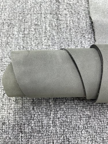 H483厚度1.5mm进口牛皮深灰色磨砂牛皮手感适中