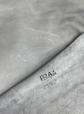 H622厚度1.3mm进口头层深灰色磨砂自然摔纹牛皮手感微软