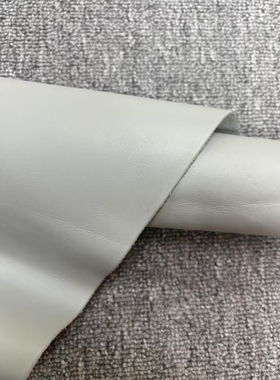 B306进口头层1.3mm灰色平纹牛皮微软10.5平方英尺*6=63元包邮