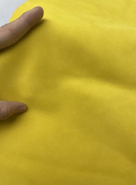 E1034进口头层黄色磨砂牛皮手感微软厚度1.1mm