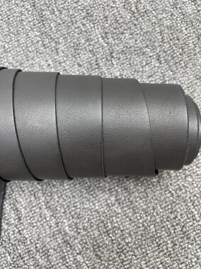 E637进口头层深灰色擦蜡牛皮 手感微挺 厚度1.4mm
